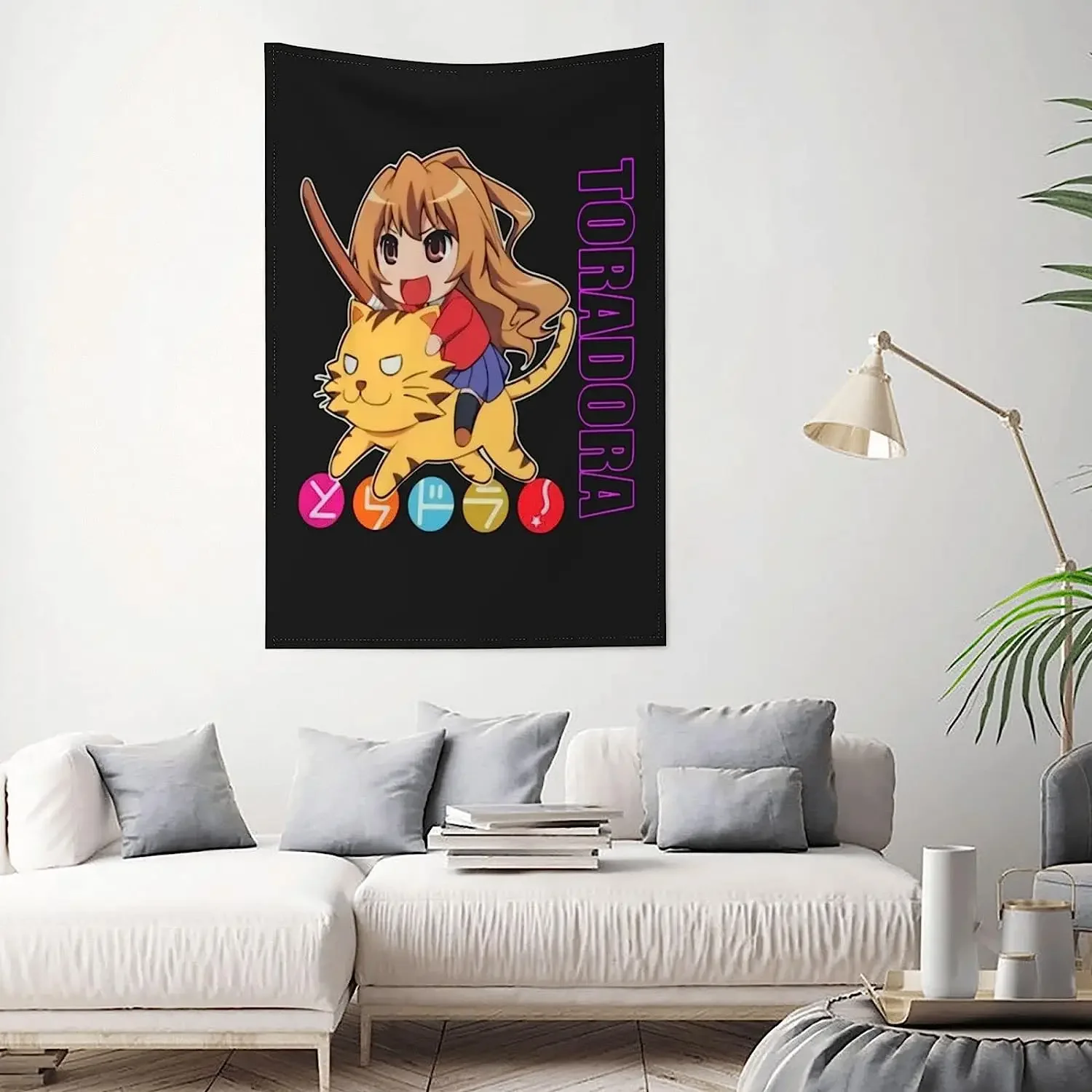 Anime Toradora Hanging Home Decor Tapestry For Bedroom Curtains Dormitory Door Tapestry One Size