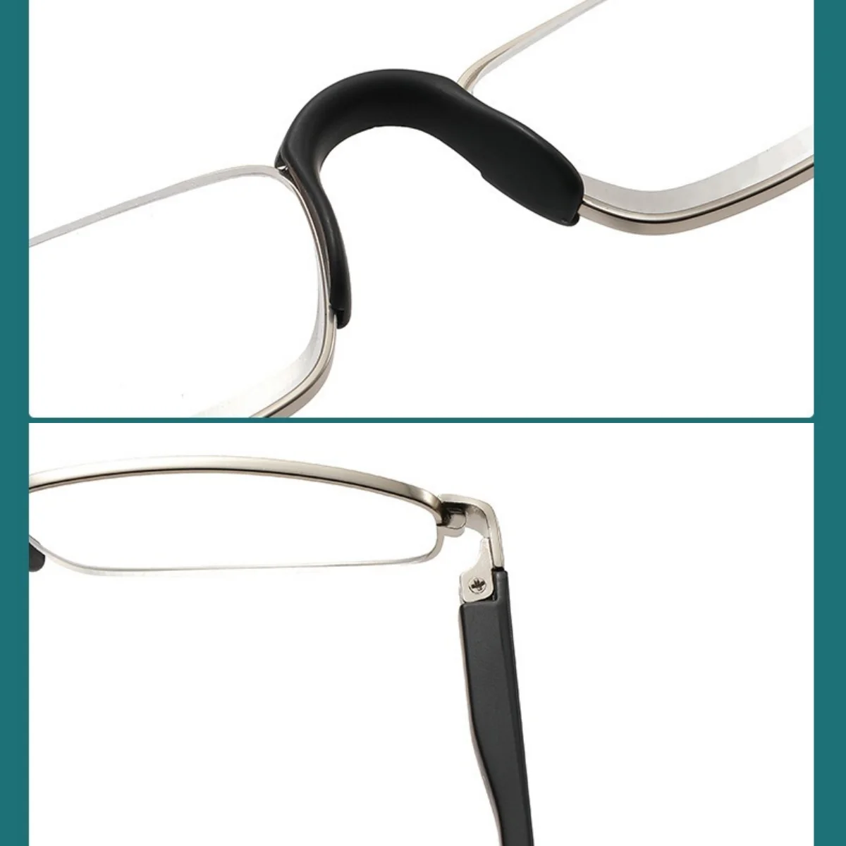 Lunettes de lecture en alliage, 3 pièces, coussinets de lentilles faits à la main pour une ajustement confortable, couleurs assorties, lunettes plus anciennes 0 à 4.0