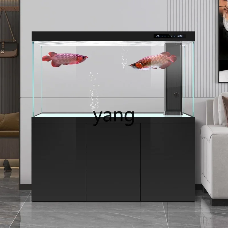 L'm'm Household Ultra-White Glass Aquarium Ecological Bottom Filter Large Ecological Dragon Fish Tank