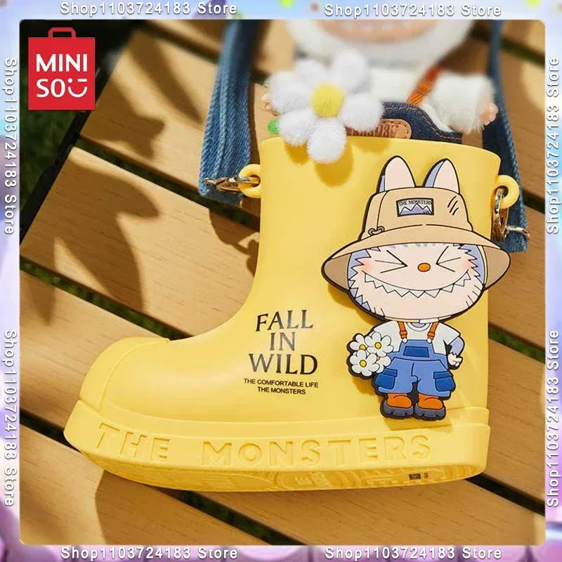 

New Labubu The Monsters Spring Wild At Home Series Rain Boot Bag Anime Peripherals Tide Rain Boot Bag Collect Surprise Gift