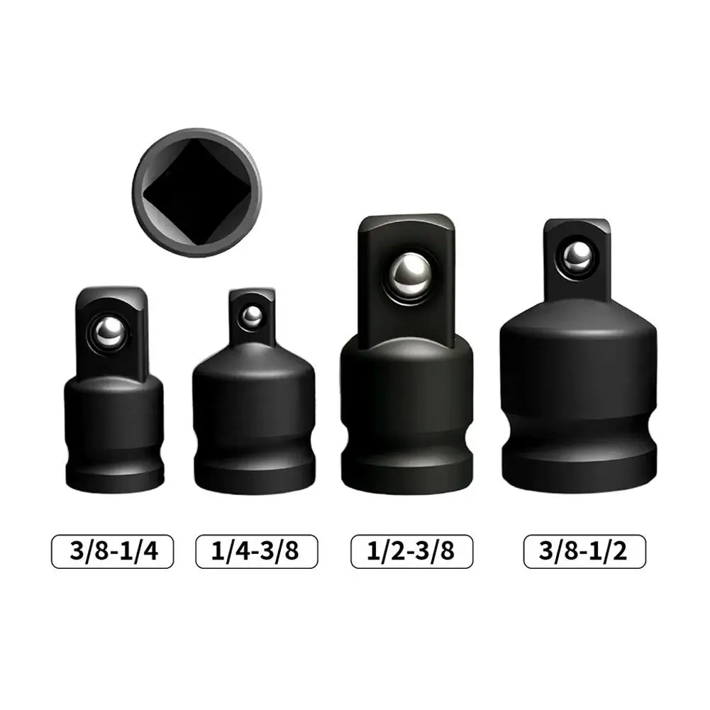 4Pcs Socket Convertor Adaptor  Impact Wrench Converter 1/4