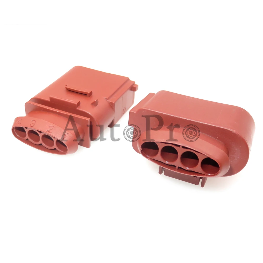 1 Set 4 Loch Auto Sauerstoff Sensor Kunststoff Gehäuse Wasserdichten Stecker Auto Zündspule Kabelbaum Buchse 1J0973824A 1J0973724A