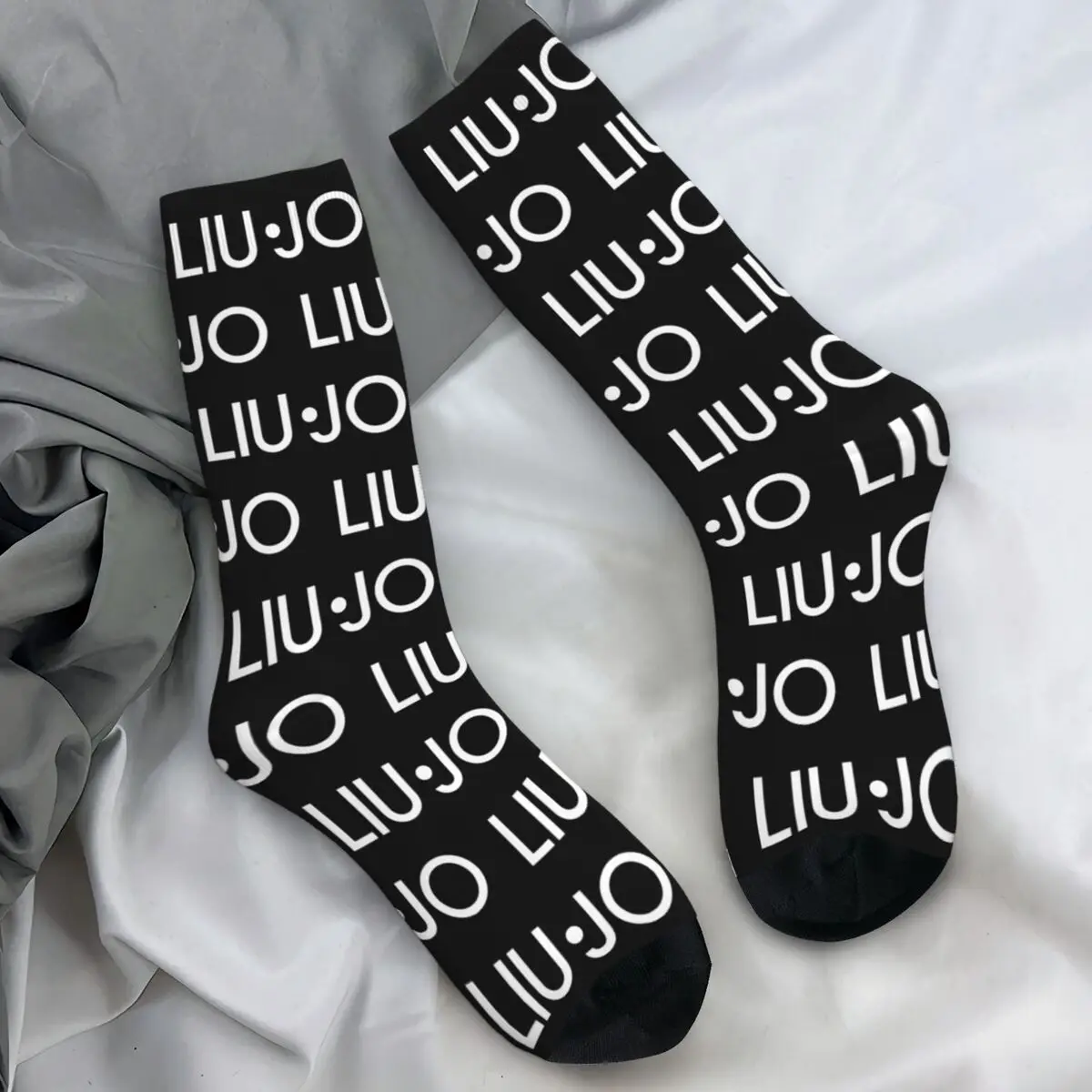 Luxury Liu Jo Theme Crew Socks Product for Party Wear Non-slip Printed Socks