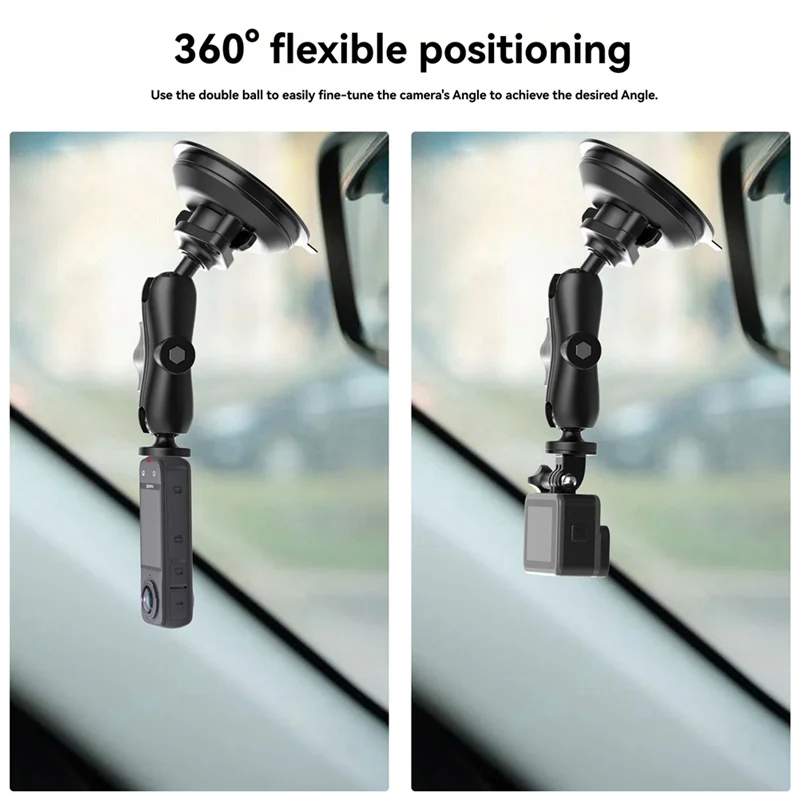 Полный противоударный автомобильный штатив с присоской для DJI Pocket 3 Gopro Insta360 S, аксессуары для крепления телефона для экшн-камеры