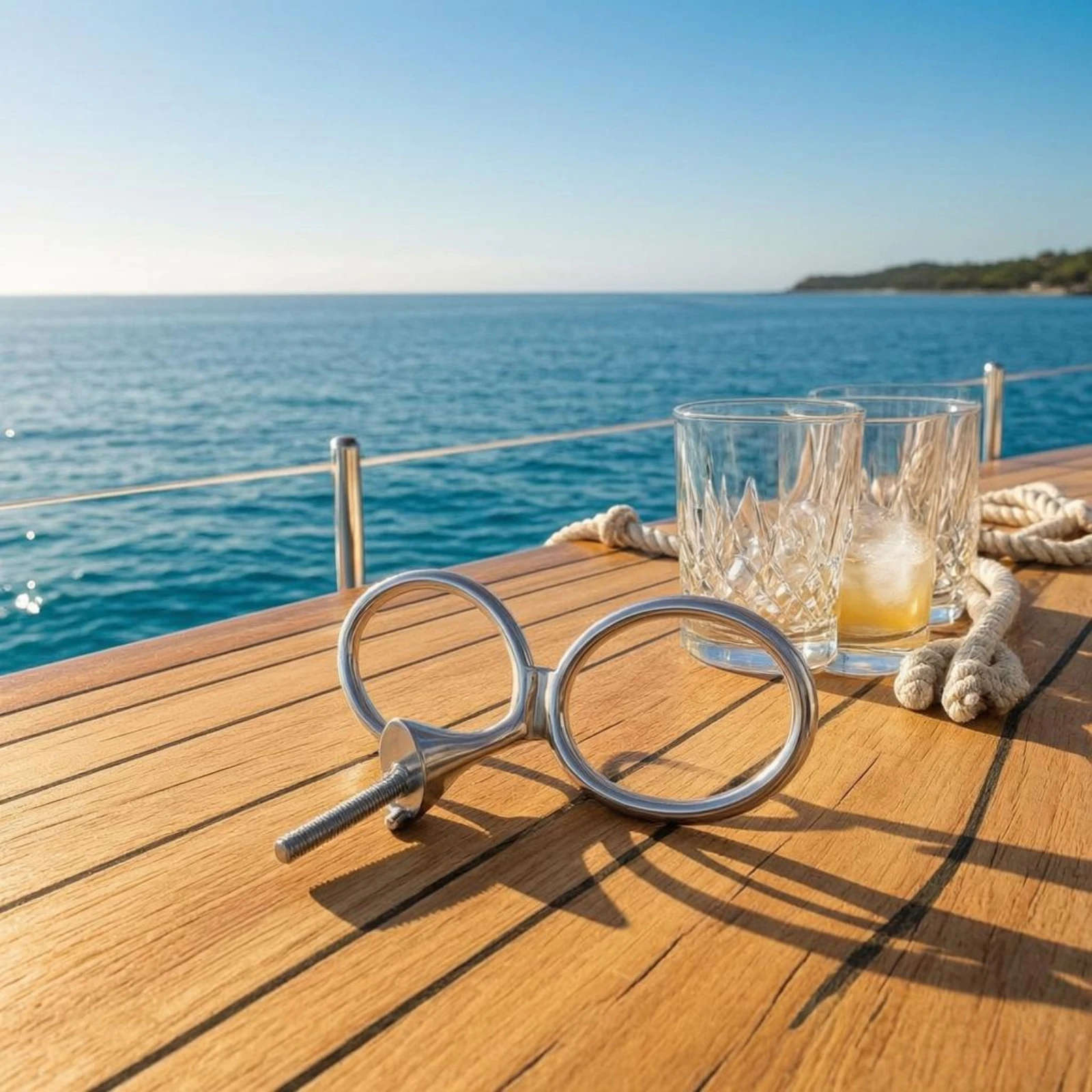 Double Loop Cup Holder Silver Stainless Steel Cup Holder for Household Use