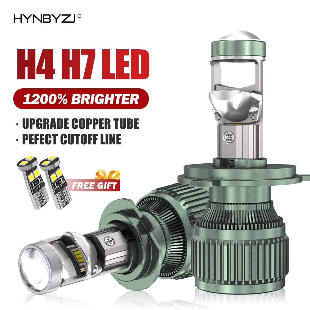 

HYNBYZJ 300W CANBUS Car LED Headlights H11 H4 9005 9006 H7 LED Projector Lens Bulbs 6000K White 30000LM 12V 24V Auto Headlamp