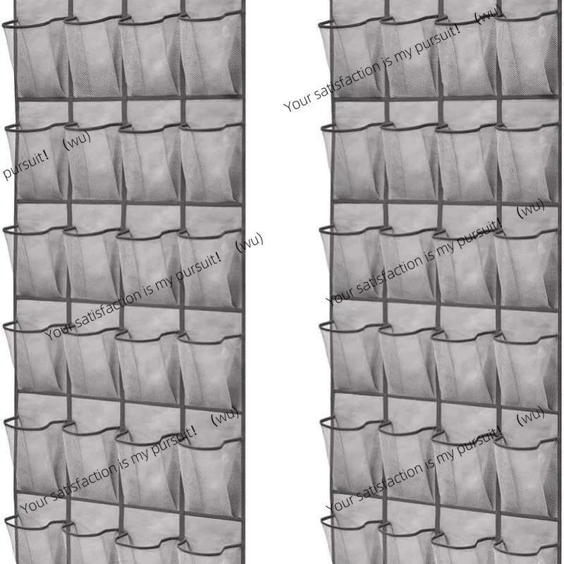 24 باب شبكي خلفي حقيبة للتعليق حقيبة تخزين حقيبة تخزين الأحذية متعددة الطبقات تخزين شبكي معلق