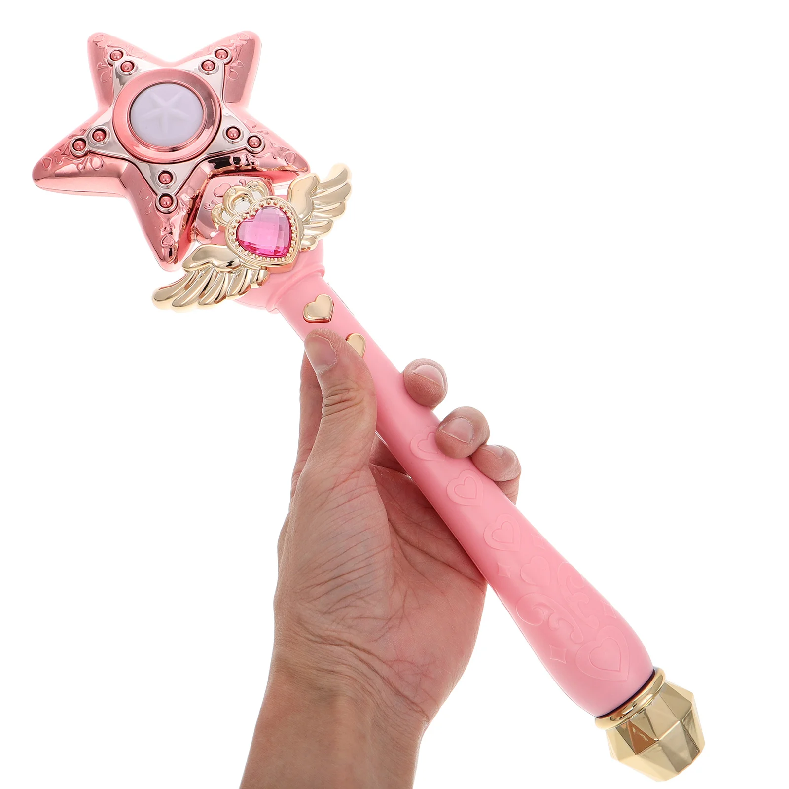 Varita de hadas con diseño de estrella iluminada para niños y niñas, disfraz de juego de rol, varitas de hadas, palos, juguetes para niñas jóvenes, mago