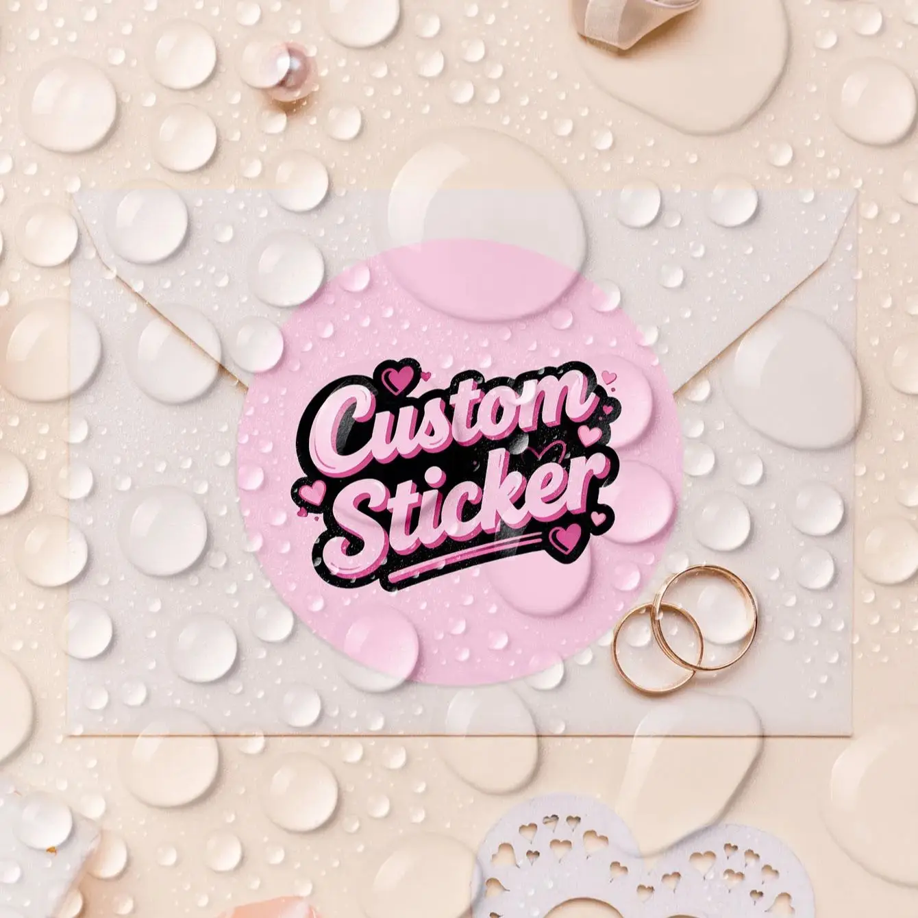1/50/100pcs  Custom Round Waterproof Custom Stickers Personalizable with Logo Image Text for Any Occasion image 4
