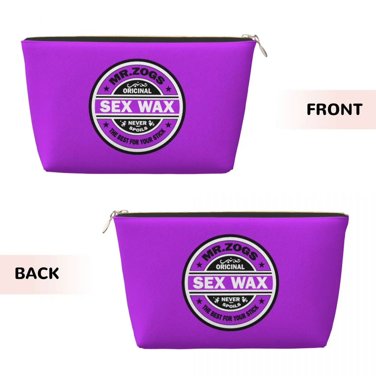 Custom Travel Mr Zogs Surfing Sex Wax Toiletry Bag Portable Makeup Cosmetic Organizer Women Beauty Storage Dopp Kit Case