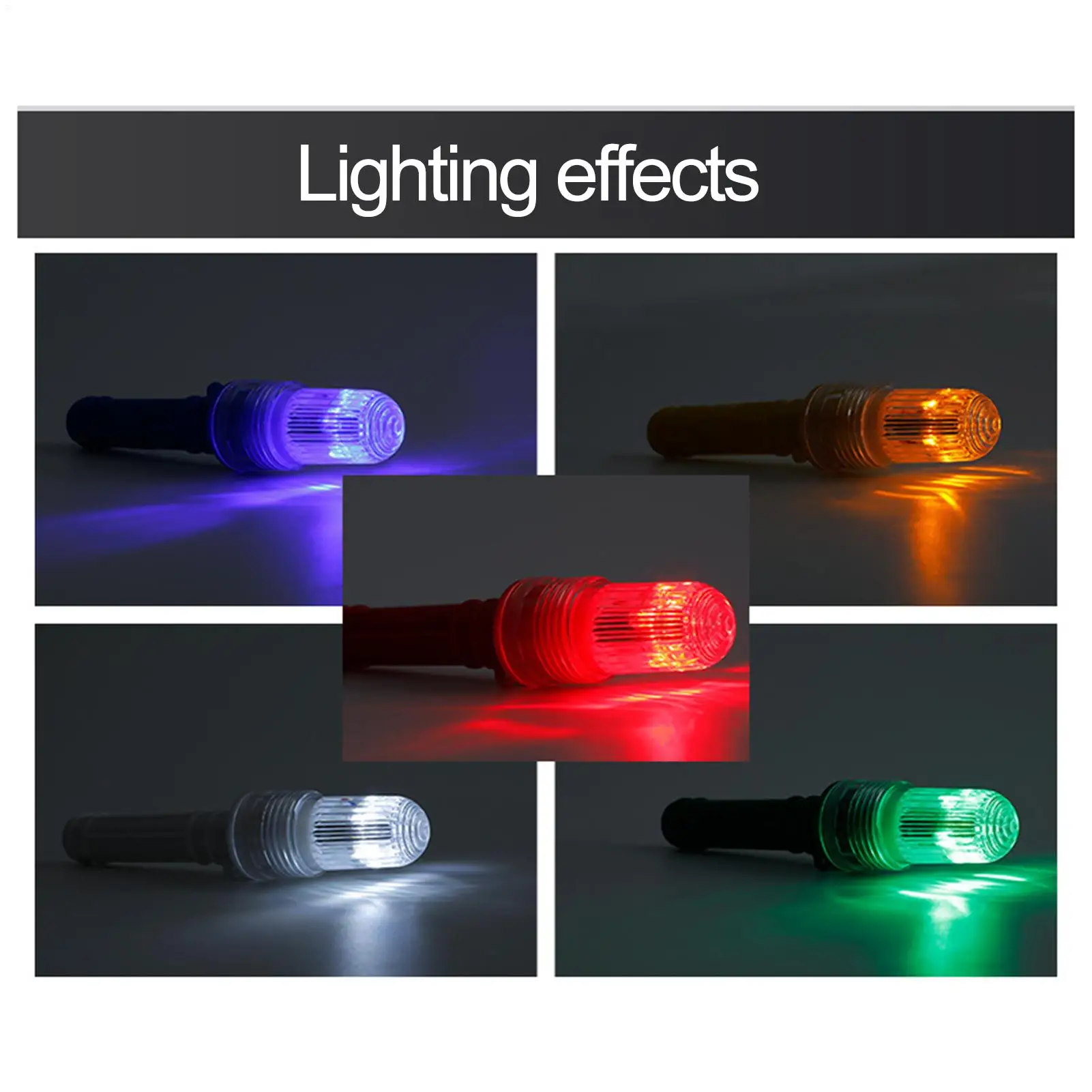 LED Flare for Boating Fishing Waterproof Safety Flares Fish Luring Tool Day Night LED Luring Light Sensing Warning Sign Boating