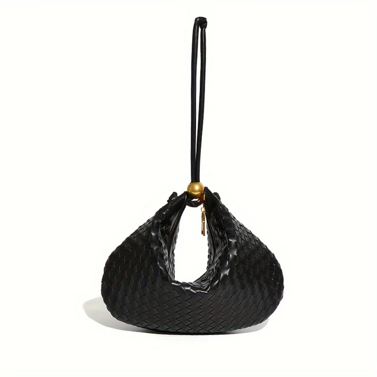 Semi-Circular Handbag, 2024 Fashion Women's Satchel Bag, Versatile Pure Color Elegant Handbag