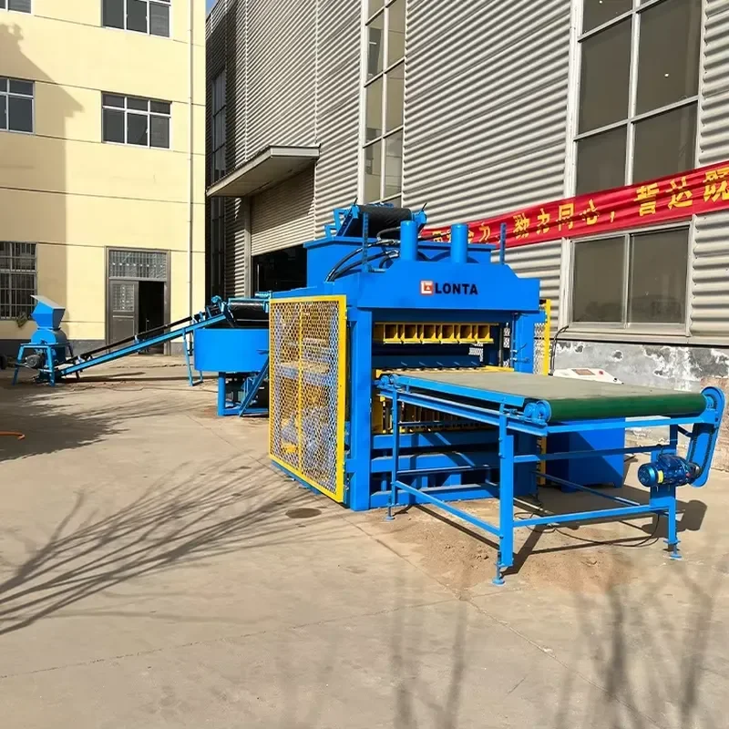 LONTA LT6-10 Fully Automatic Hydraulic Interlock Hollow Road Paver Earth Mud Soil Clay Brick Block Making Machine Brique