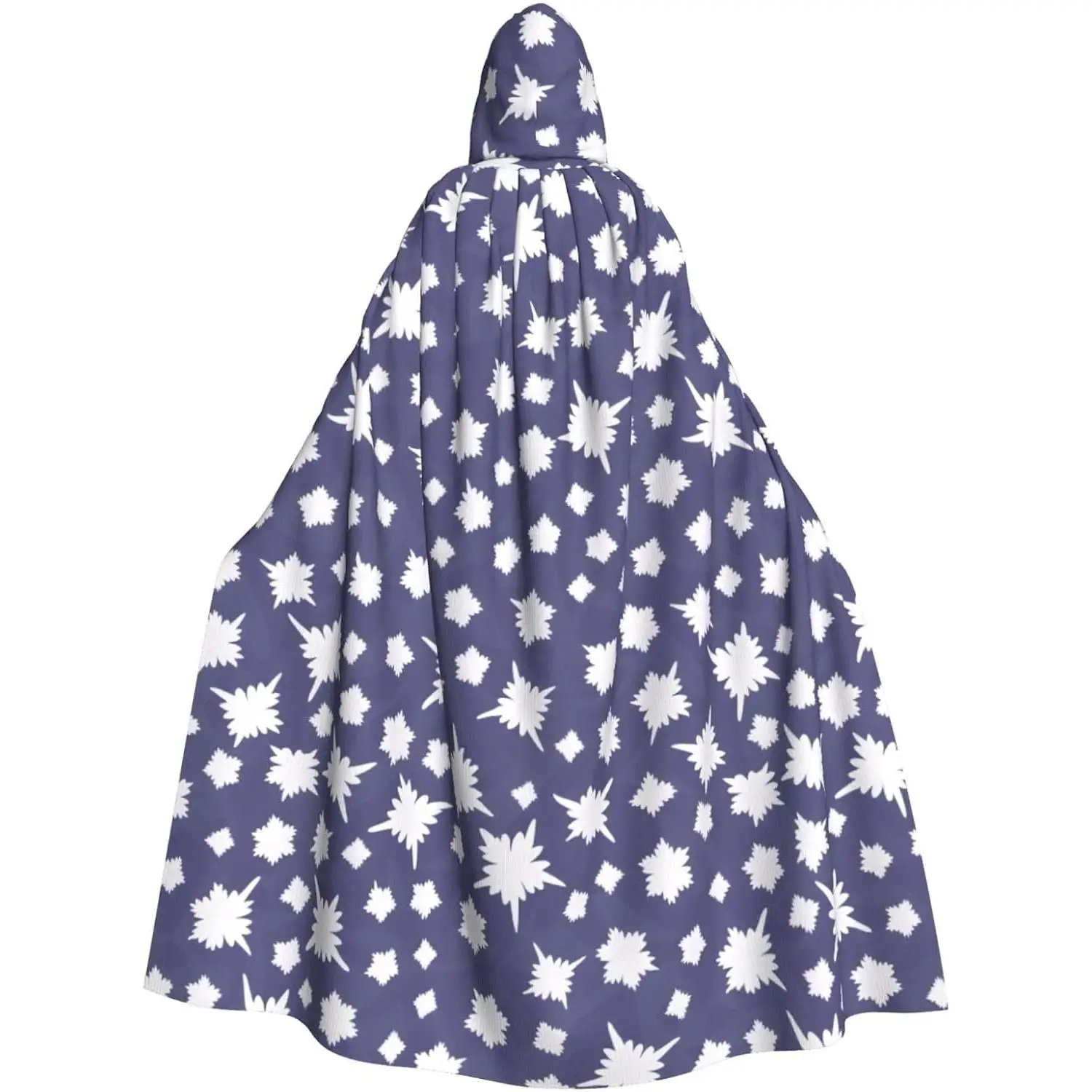 

Халат с капюшоном и рисунком снежинки, плащ для косплея на Хэллоуин, костюм для взрослых, мужчин и женщин, Рождественский косплей