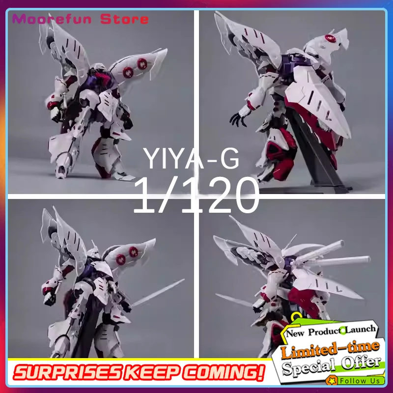 【EM ESTOQUE】Yiya Modelo Amx-004 Qubeley Escala 1/120 Kit de bonecos de ação colecionáveis Haman Karn U.C.0087 Anime Coletores Presente para menino