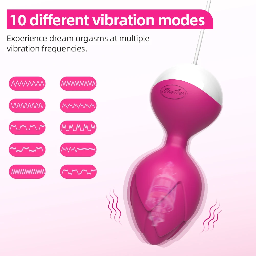 Remote Control Kegel Ball Vaginal Tighten Exercise Trainer Ben Wa Wireless 10 Speeds Vibrating Eggs Vibrator Sex Toys for Women