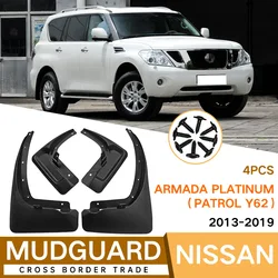 For Armada Platinum Patrol Y62 2011-2 Car Molded Mud Flaps Splash Guards Mudguards Front Rear Styling Front Rear Car Accessories