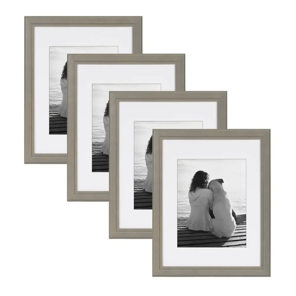 Solid Wood Picture Frame Set Display Horizontal Vertical Memories Glass Included Wall Hanging Profile 1.2