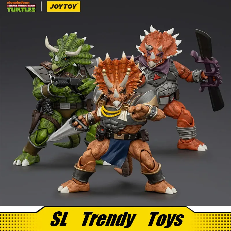 

JOYTOY Dark Source TMNT Triceraton Trio&Casey Jones 1:18 Fully Movable Model Figure High-End Player Collection