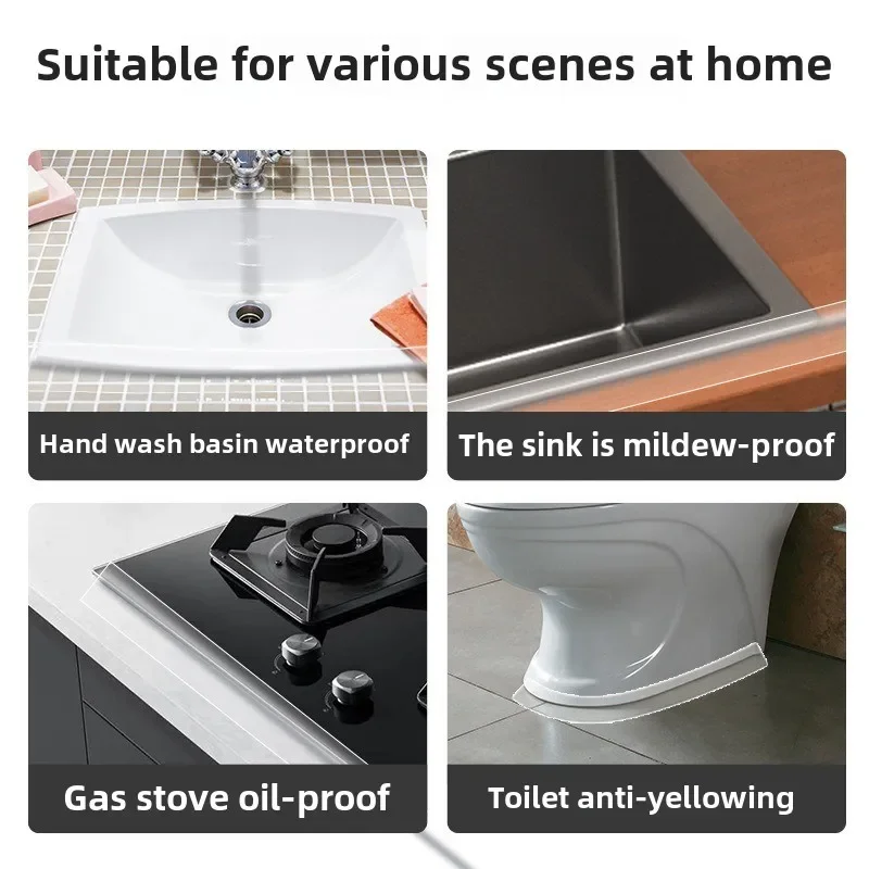 شريط نانو، أكريليك شفاف، مقاوم للماء، خياطة جميلة، سطح الموقد، شريط لاصق مقاوم للعفن والزيت #3