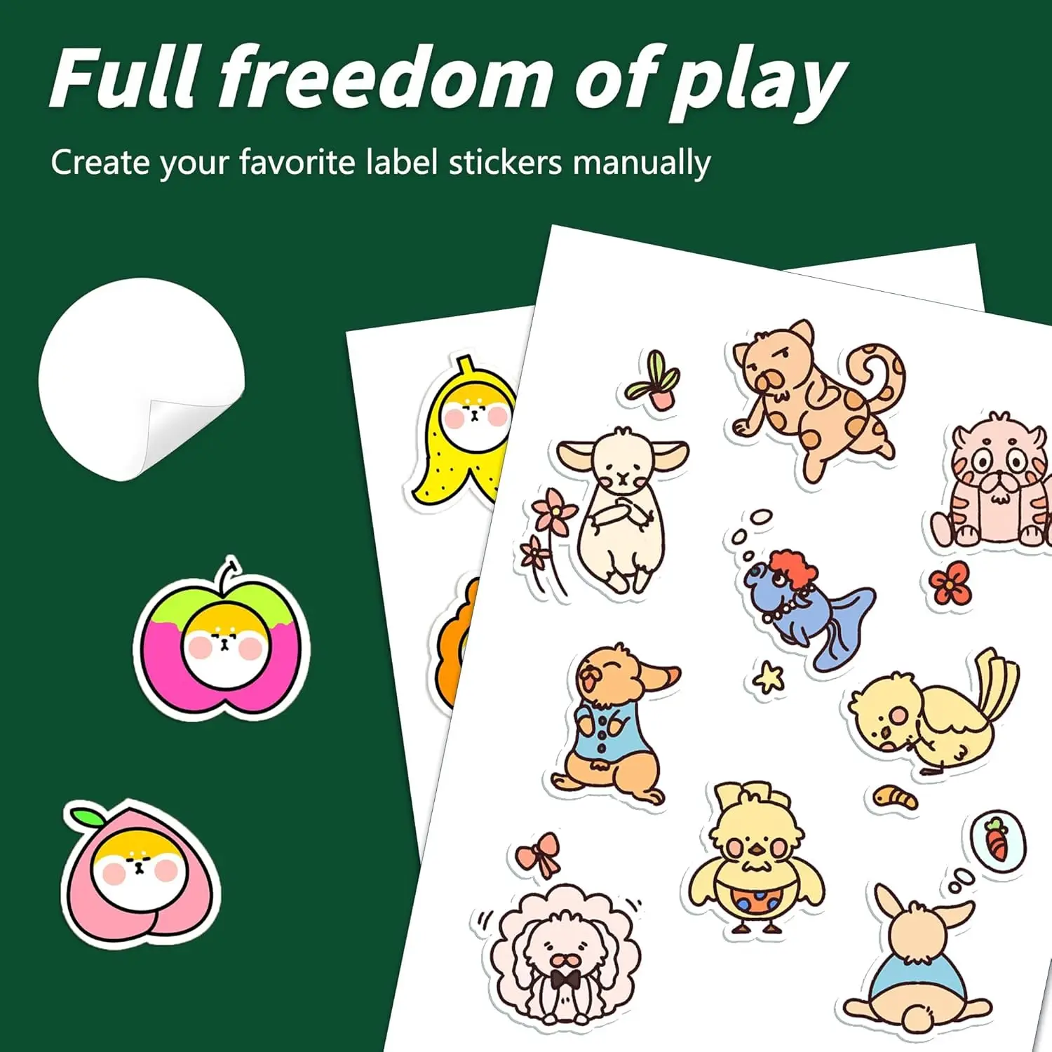 A4 210x297mm Premium Printable Vinyl Inkjet Stickers -20 Sheets Glossy 8.3x11.7 Inch Sticker Paper Suitable for Inkjet Printers