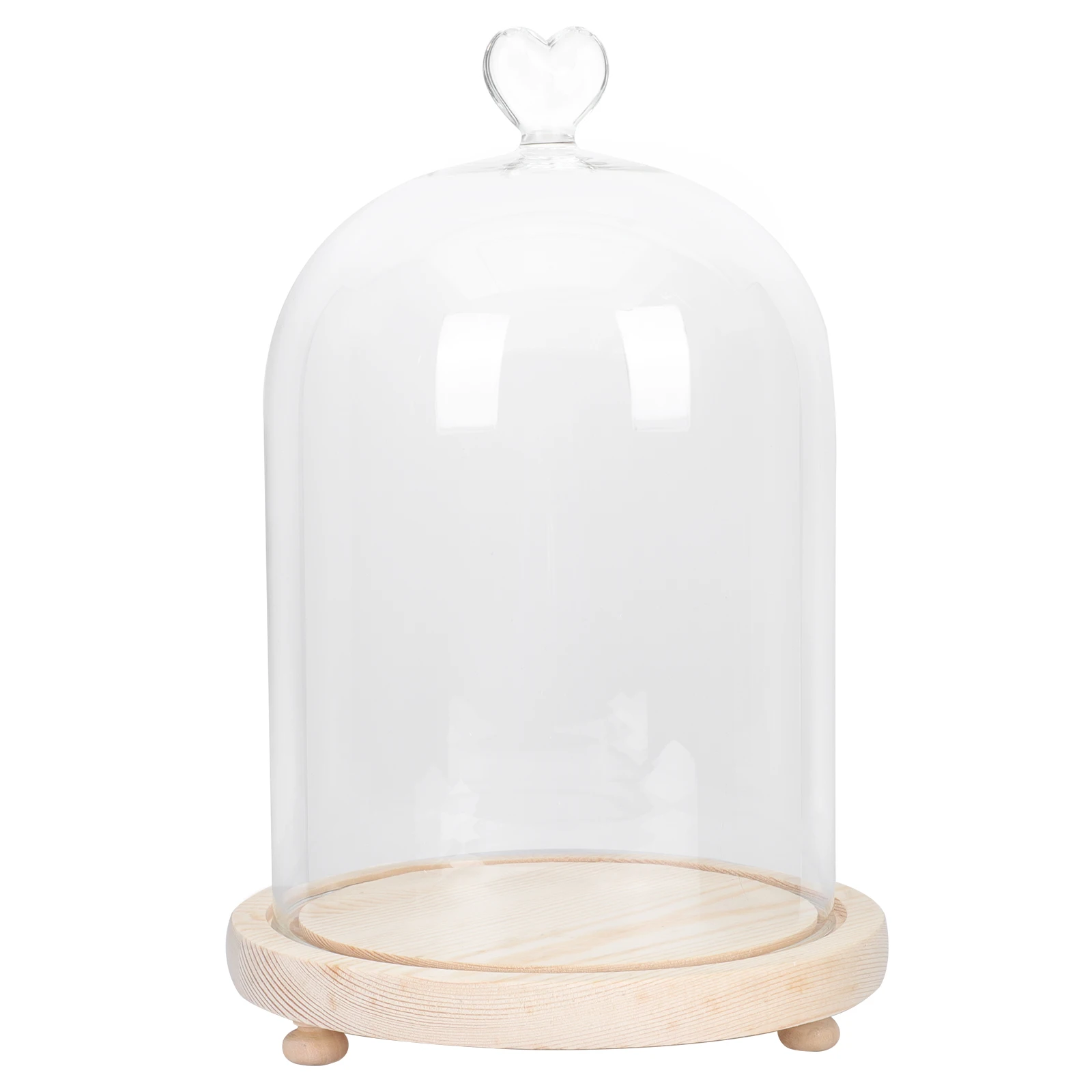 

Couple Hand Mold Gypsum Casting Display Glass Dome Cover Decorative Cloche Decoration