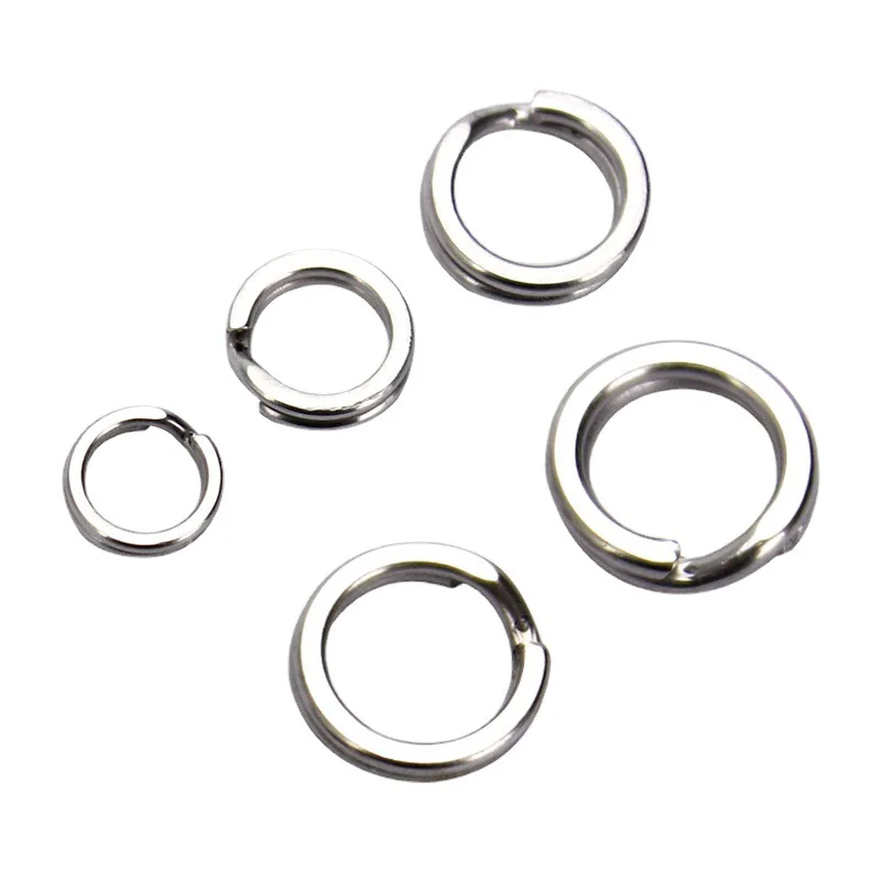 Angelzubehör Spaltringe Kunstköder-Verbinder Edelstahl 304 Doppelschicht-Ringe Set 30 Stück SALE – Detail 9