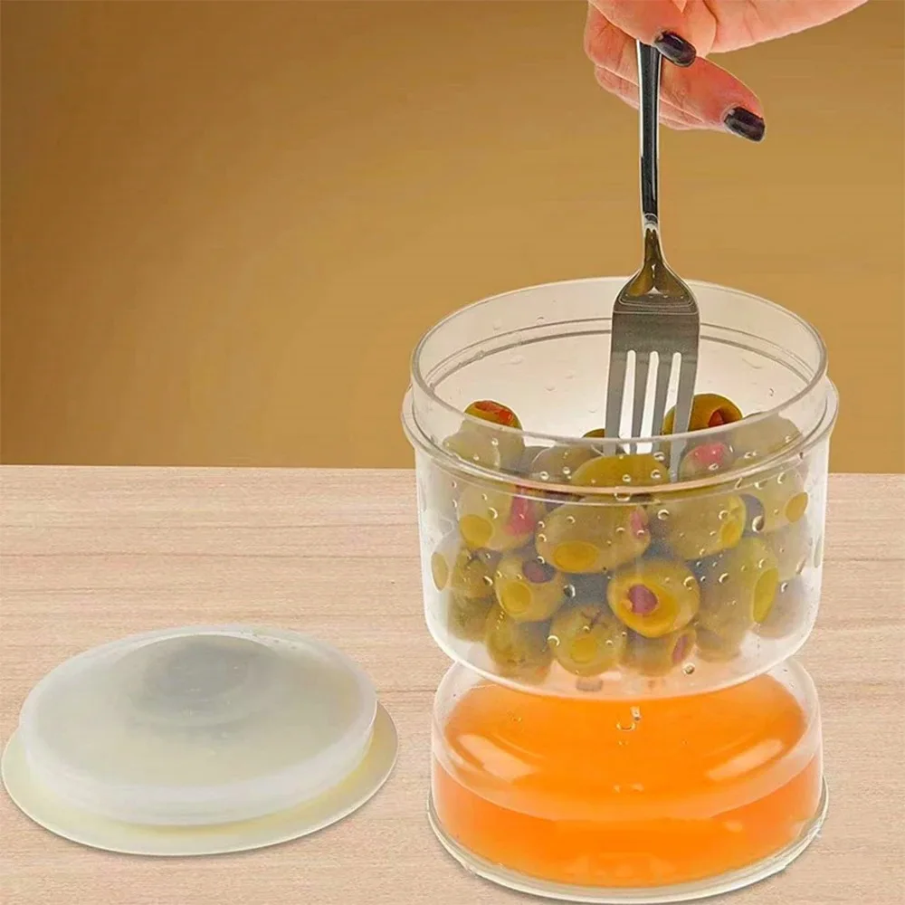 Hourglass Jar Pickle Can Dry And Wet Separate Food Storage Kitchen Supplies Fermentation Kit Juice Separator Container