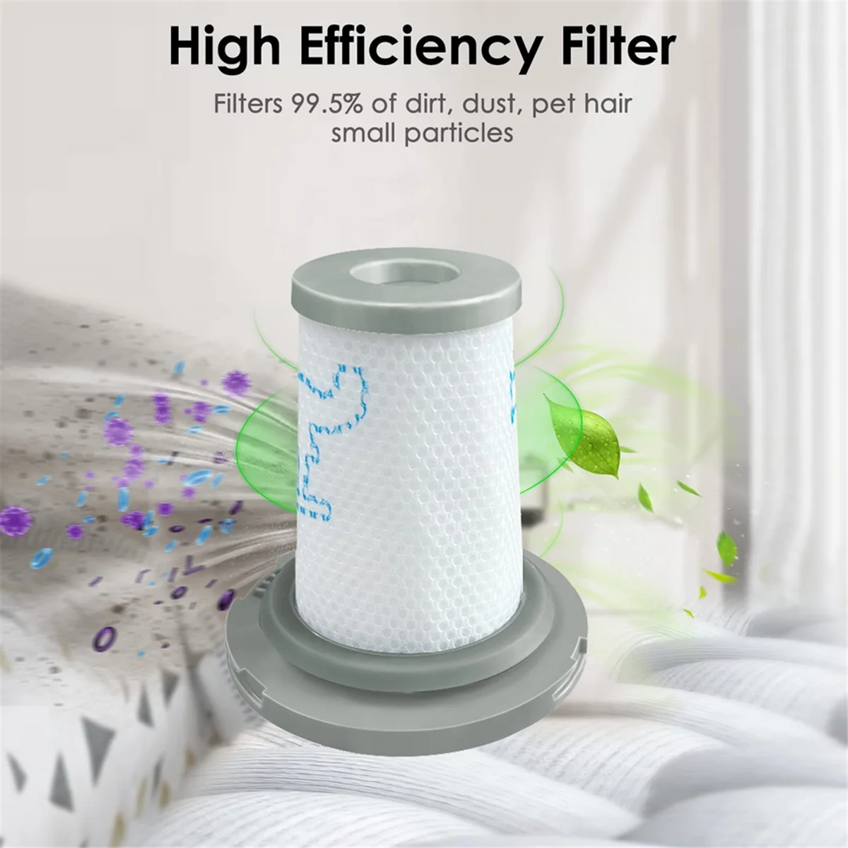 Rowenta X-Force Flex 8.60 X-Pert 6.60 세척 가능 필터, 무선 진공 청소기 부착 교체 HEPA