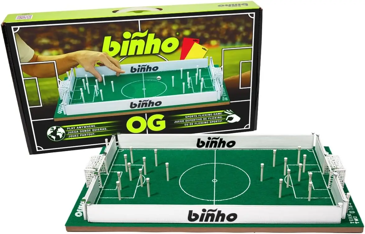 

Finger Flicker Board Game - 2-Player Fast-Paced Tabletop Sports Set for Family Game Night