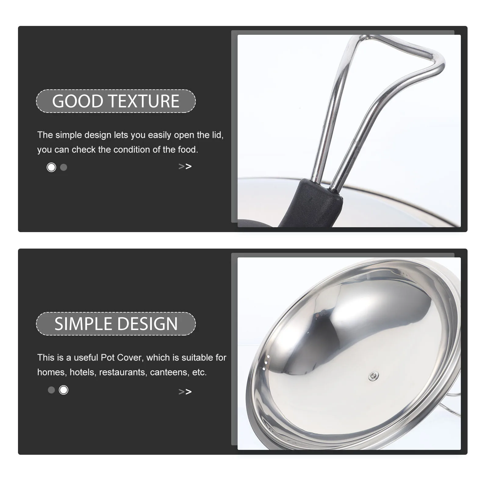 

1 шт., универсальная крышка кастрюли из нержавеющей стали для сковородок, сковородок, сменная крышка для посуды, крышка для кухонной сковороды, многофункциональная кастрюля