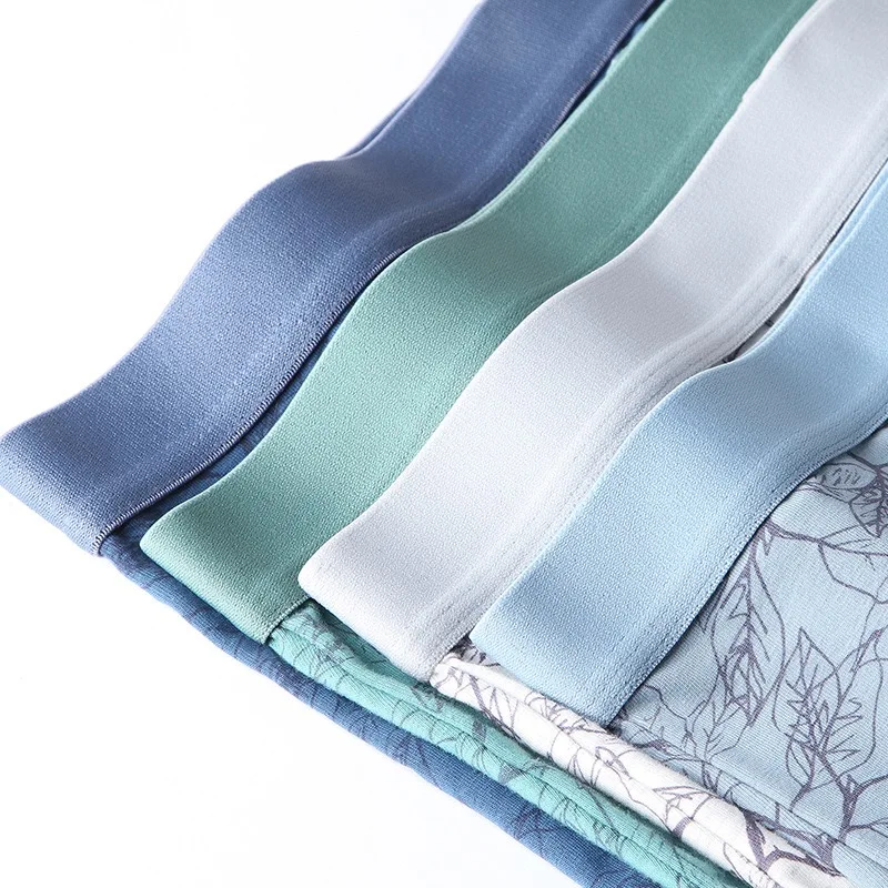 3 قطع من سراويل الملاكم القطنية القابلة للتنفس للرجال، مضادة للبكتيريا، ملابس داخلية مطبوعة، سراويل مريحة ذات أرجل مسطحة #3