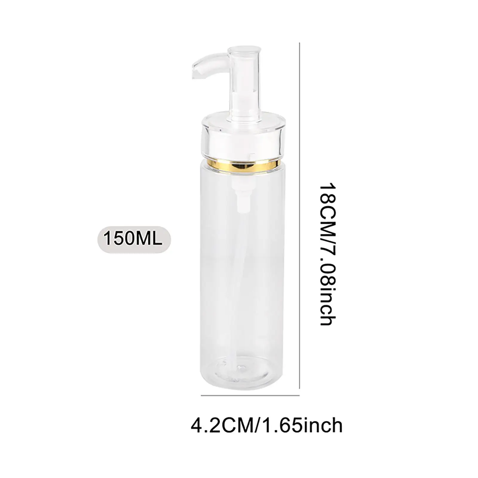 5oz Shampoo Bottles with Pumps Portable Clear Refillable Travel Container for Shampoo Lotion Cream Hand Soap Washing Soap