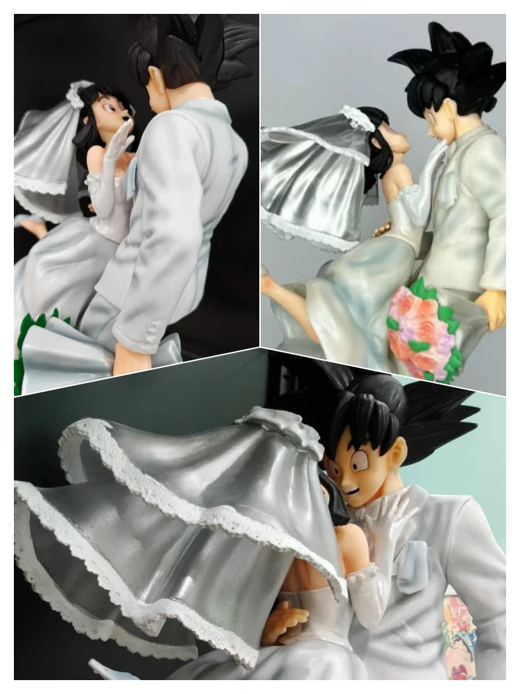 

Dragon Ball Sun Wukong And Qiqi Wedding Peripheral Hand Figure Model Ornament Action Figure Decoration Collection couple Gifts