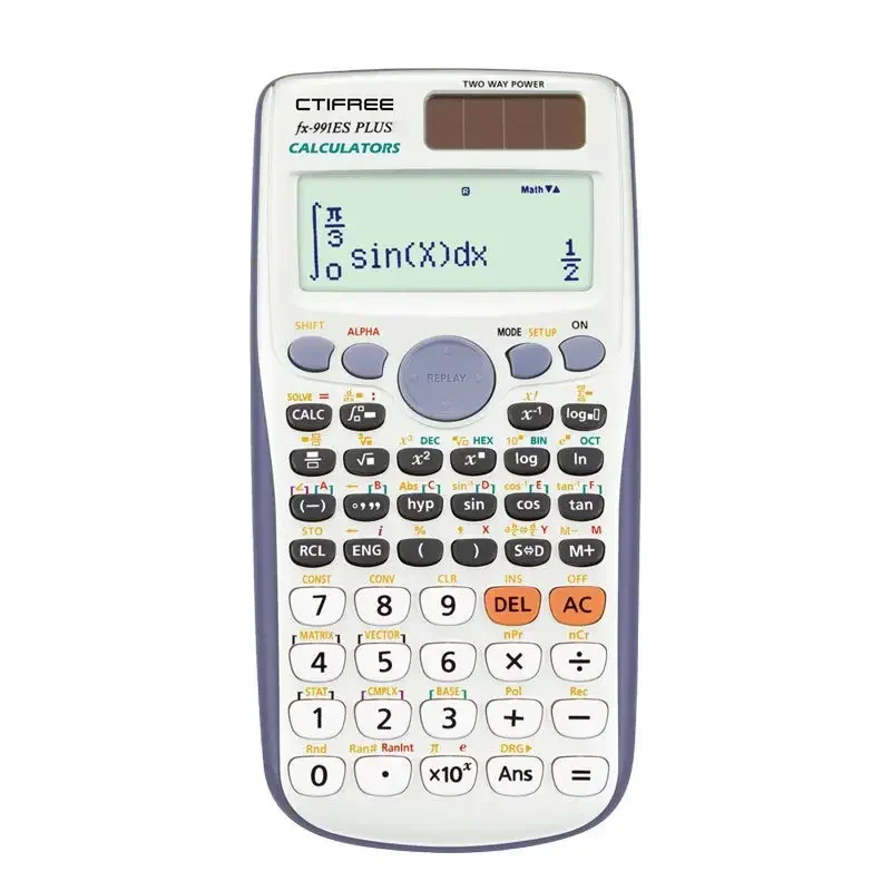 Calcolatrice portatile per calcolatrice scientifica originale al Fx-991es-plus 417 funzioni per l\'ufficio degli studenti universitari delle scuole