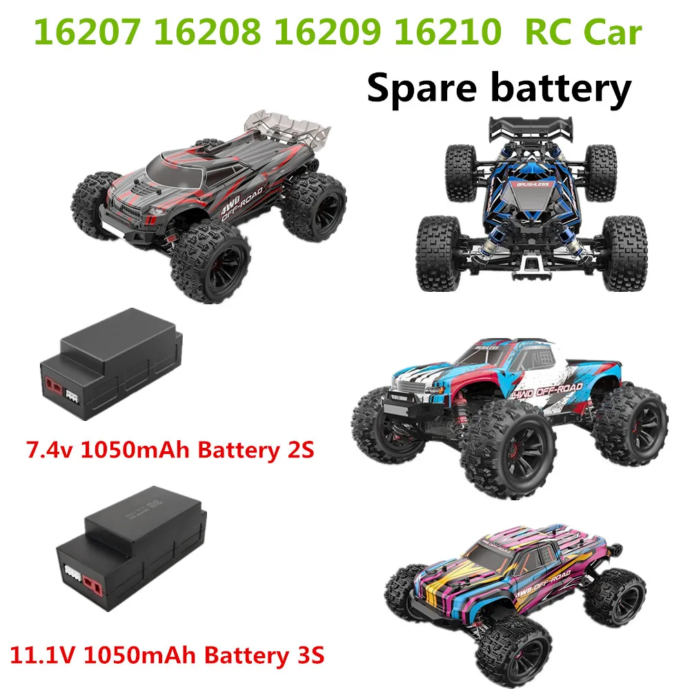 

16207 16208 16209 16210 RC Car Spare Parts Battery 7.4V 1050mAh 11.1V 1050mAh For: MJX 16207 Battery