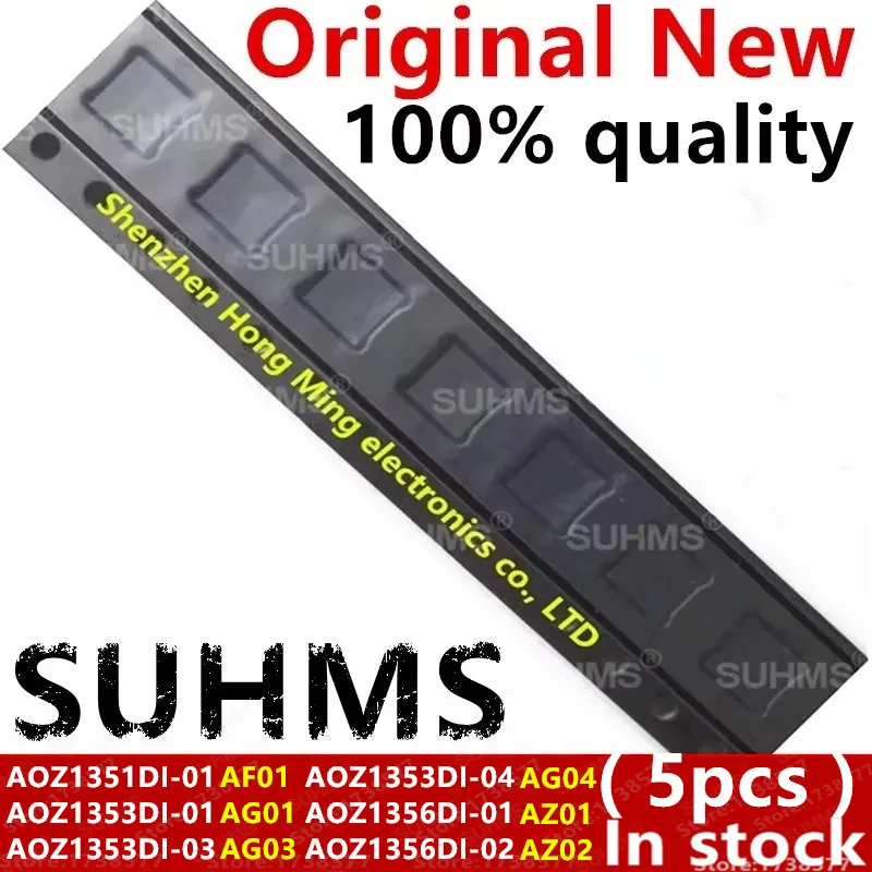 (5 peças) 100% Novo AOZ1351DI-01 AF01 AOZ1353DI-01 AG01 AOZ1353DI-03 AG03 AOZ1353DI-04 AG04 AOZ1356DI-01 AZ01 AOZ1356DI-02 AZ02 QFN