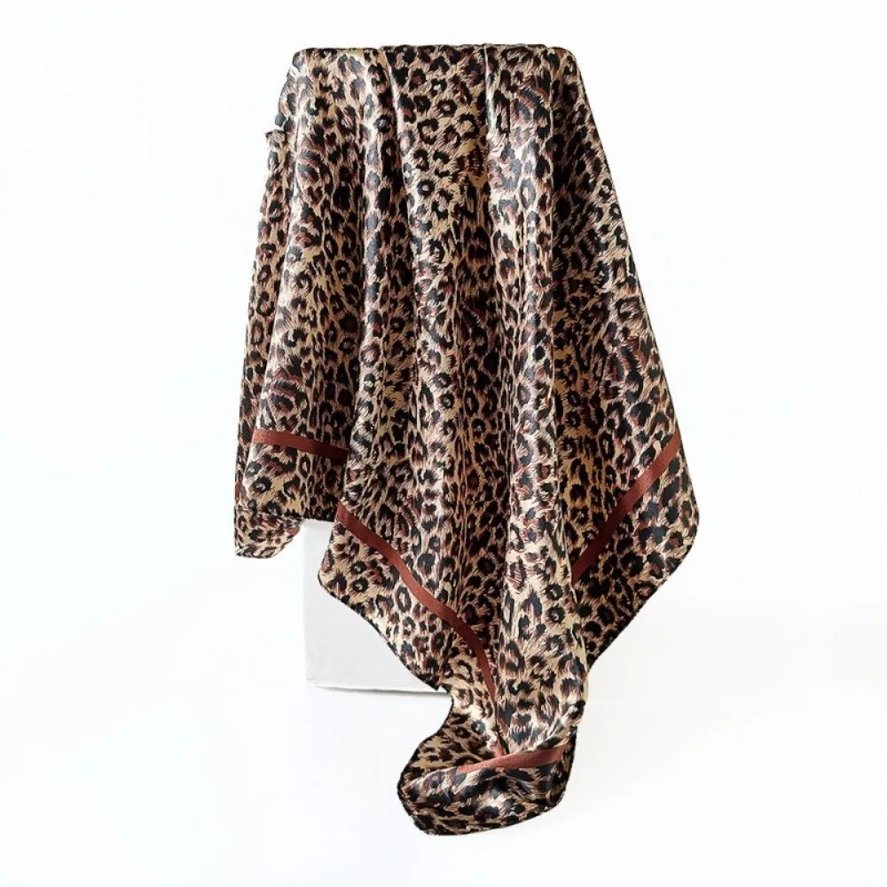 Fashion Versatil Hair Scarf Elegant Soft Turban Wrap Satin Finish Head Wrap Outdoor Wear