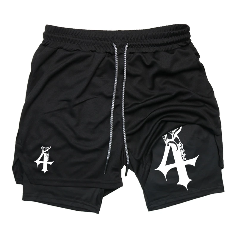 Athletic Quick Dry 2 -in-1 Workout Running Shorts for Men Short with Phone Pocket Towel Loop Fashion Gym Comfortable  Activewear