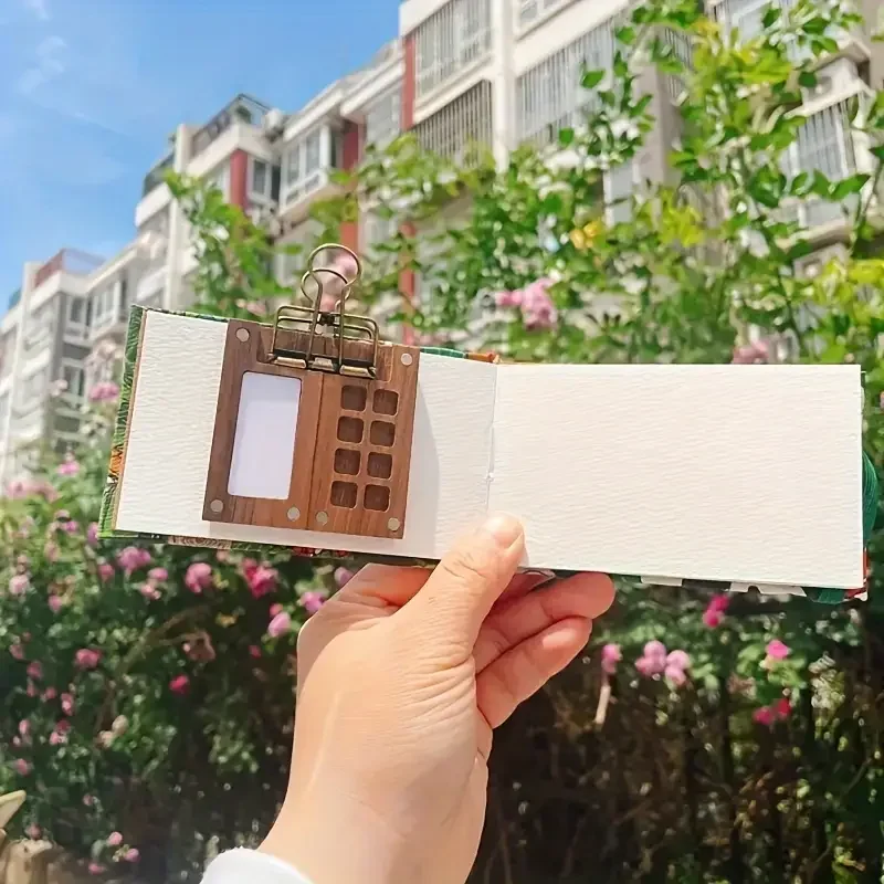 Creative Portable Walnut/Transparent Watercolor Painting Paint Box, Travel Painting Palette with 15/8 Storage Compartments