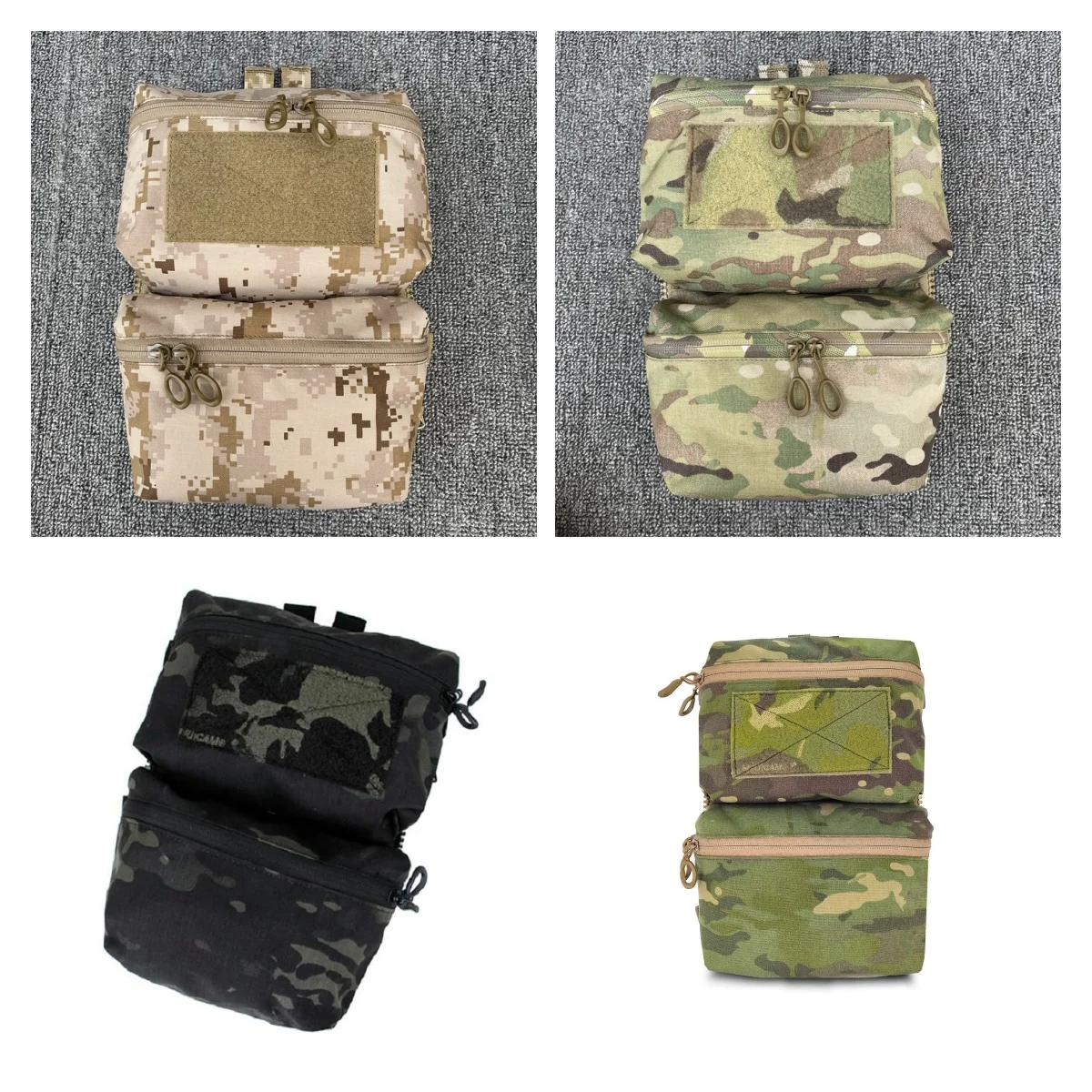 Tactical Vest Attack Double Pocket Backboard Bag Multi-purpose Tactical Miscellaneous Quick Retrieval Sub Bag MC Raw Materials