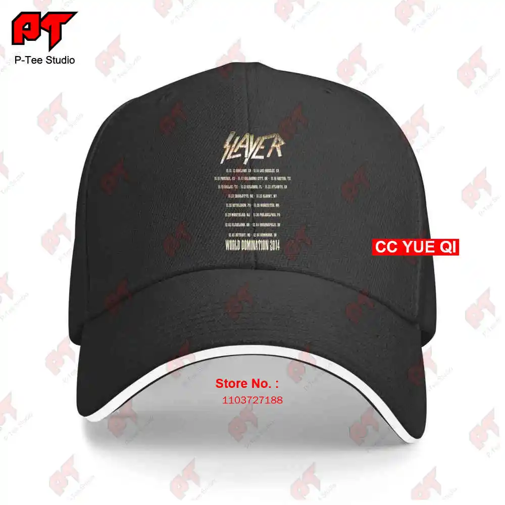 Slayer Concert World Domination Tour 2014 Baseball Caps Truck Cap 17T4