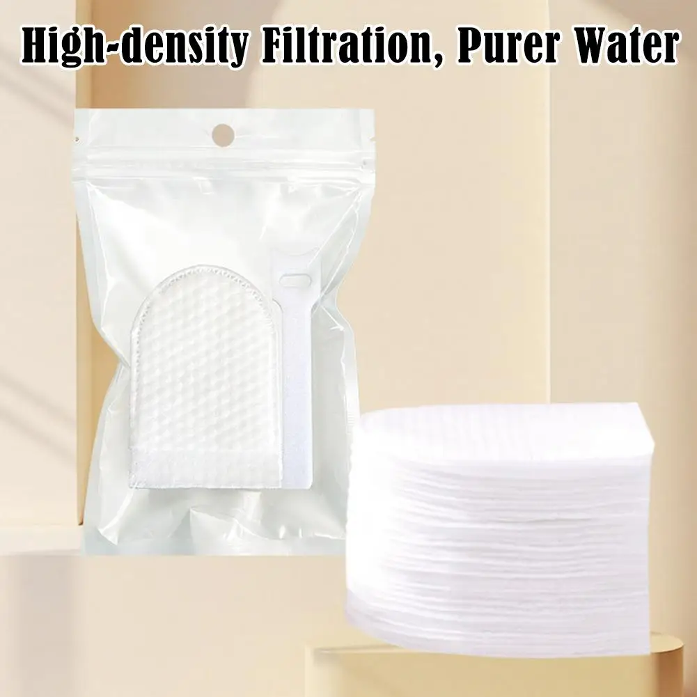 Faucet Filter Pads High Density PP Cotton Multi Layer Filtration Universal Fit Kitchen Bathroom Hot Cold Water Reusable Straps view 4