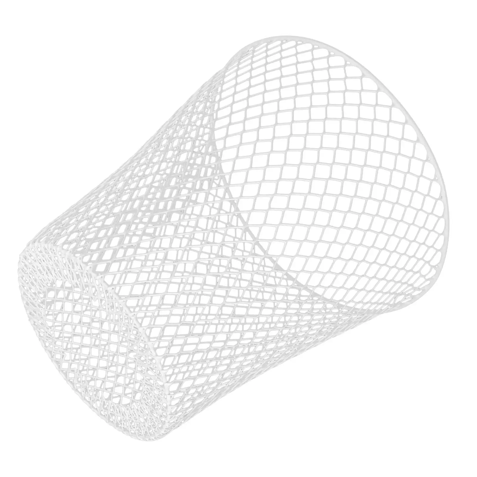 

Iron Woven Basket White Plant Cage Multi-use Cover Yard Protector Gardening Tool Vegetable Fruit Planter Ventilated Design