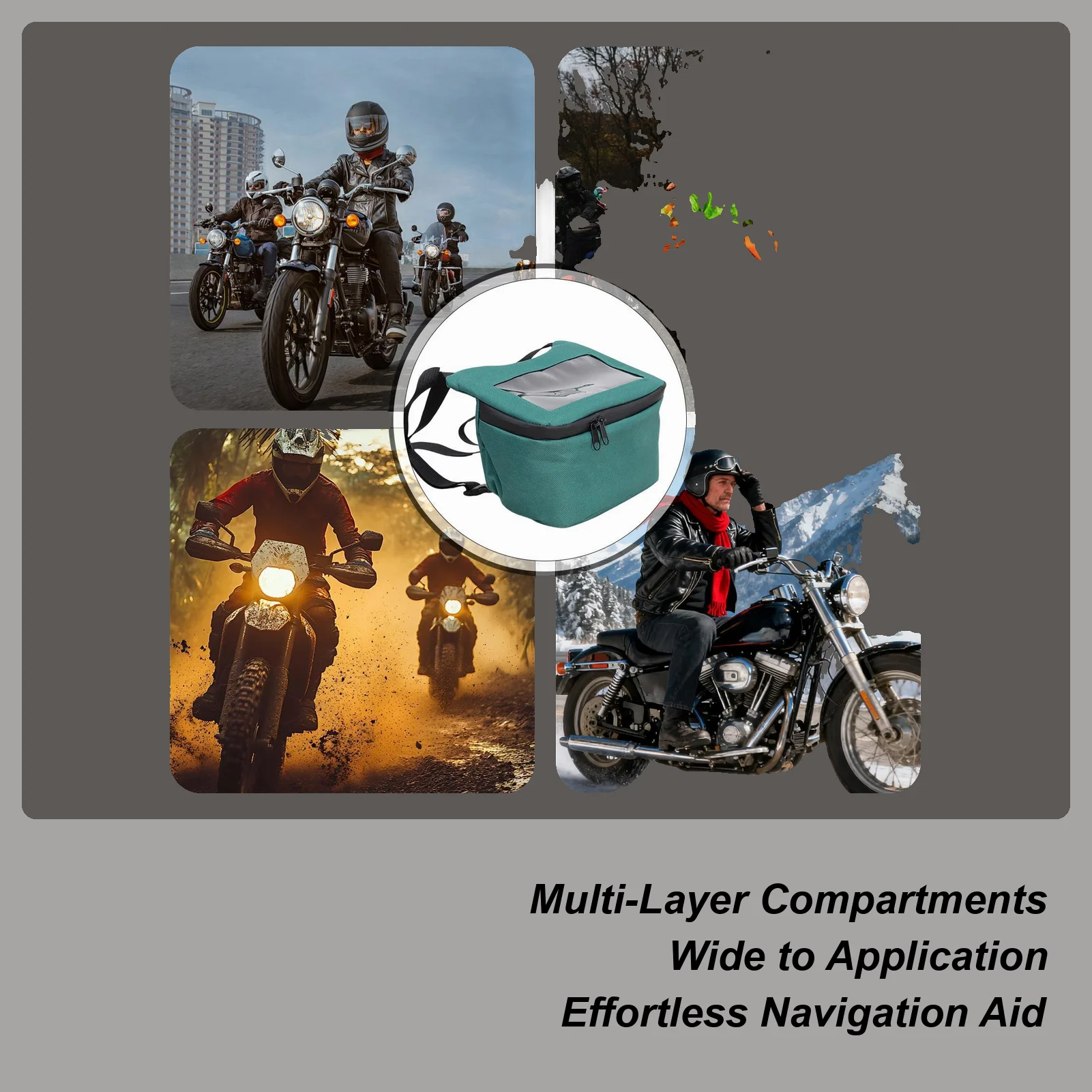 Motorcycle Tool Bag Waterproof Scooter Pouch Touchscreen Window Motorcycle Storage Bag For Motorbike Scooter Key Wallet Phone