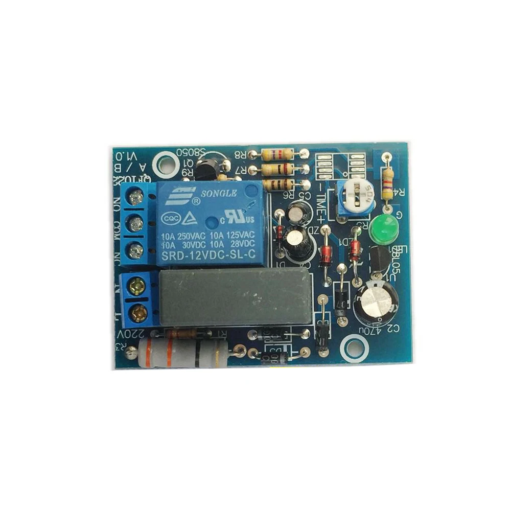 AC 220V Timer Delay Switch Turn On/Off Time Relay Module Isolated Output 0-10Sec 10Min 100Min Time Adjustable Delay Relay