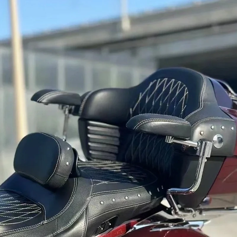 For Indian Roadmaster Chieftain Chief Dark Horse Adjustable Passenger Armrests Pivoting No-Drill Accesorios Moto