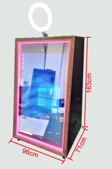 65インチ セルフィーフォトブース マジックミラー フォトブース マジックミラー