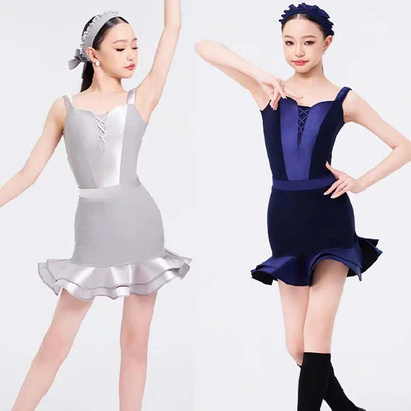 

Children'S Ballroom Dance Performance Dresses Girls Latin Dance Competition Dress Kids Samba Salsa Dancing Clothes SL12657