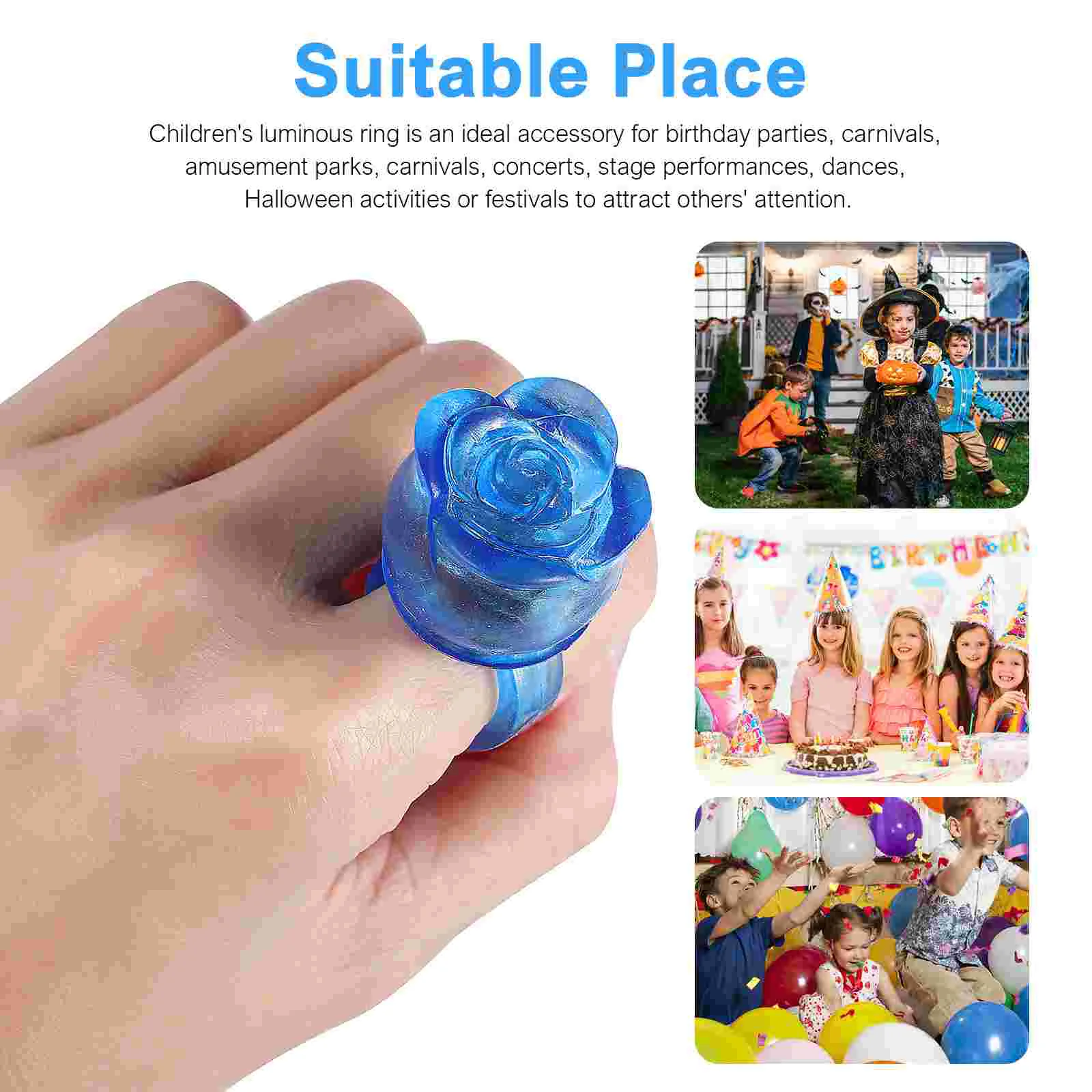 24 Pcs The Gift Toy Ring LED Rings Jelly Light up Aldult Finger Glowing for Kids Party Favor Child